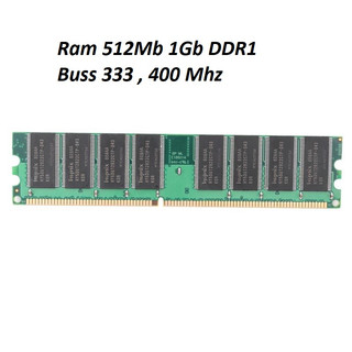 Ram ddr1 512mb 1gb buss 333, 400 mhz, ram ddr2 1gb 2gb buss 667 800 mhz
