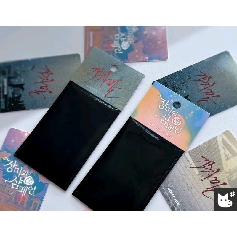 Card bo góc  truyện manhwa Rose and Chamgagne và Gaechaban hàng chính hãng Lezhin