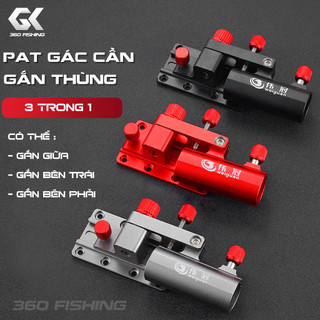 Pat thùng câu đài đa năng có thể gắn giữa gắn trái phải pat gác cần hợp kim cao cấp