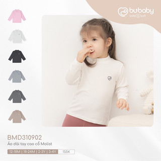 Áo dài tay cao cổ molist bu baby mềm mại cao cấp cho bé trai bé gái