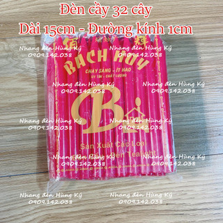 Đèn cầy sáp đỏ 32 cây 15cm