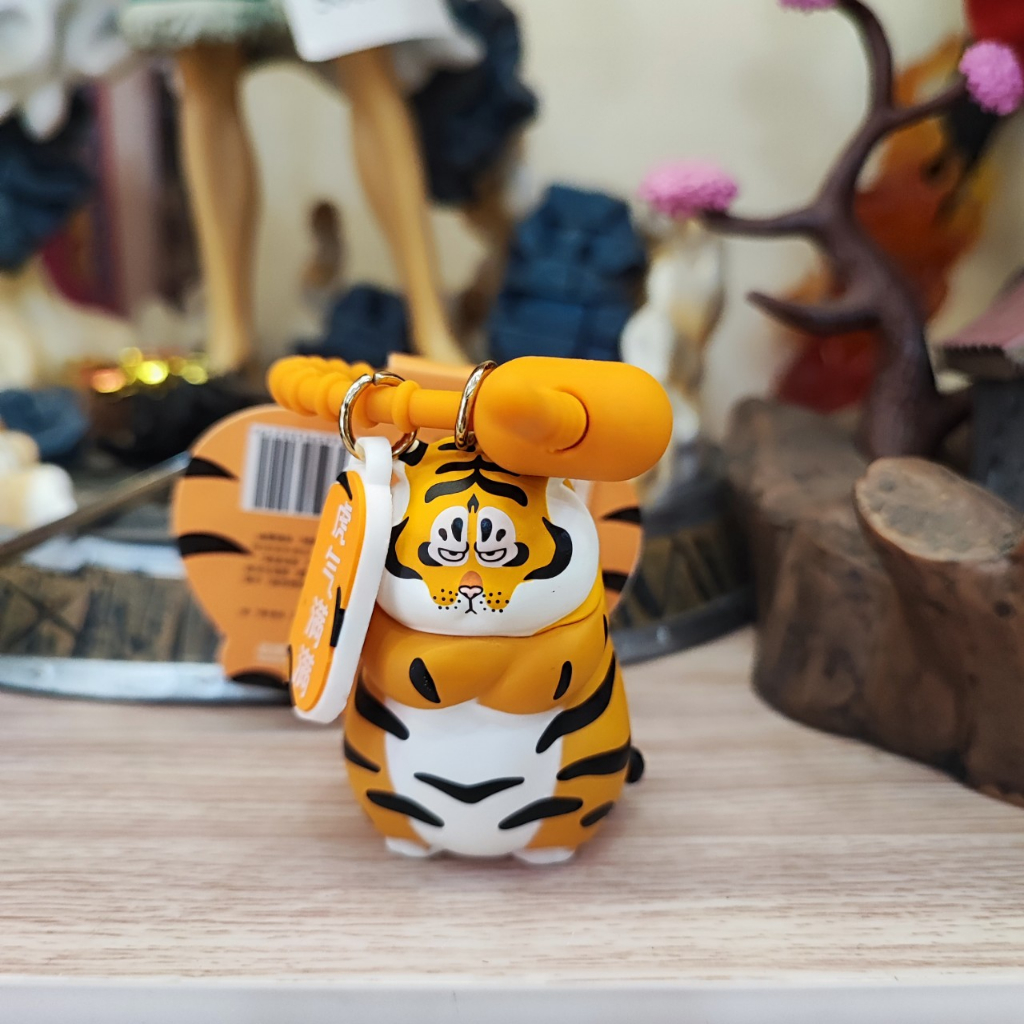 Móc Khóa Chú Hổ Béo Biểu Cảm Ngộ Nghĩnh Đáng Yêu dùng trang trí balo, túi xách, quà tặng sinh nhật bạn bè