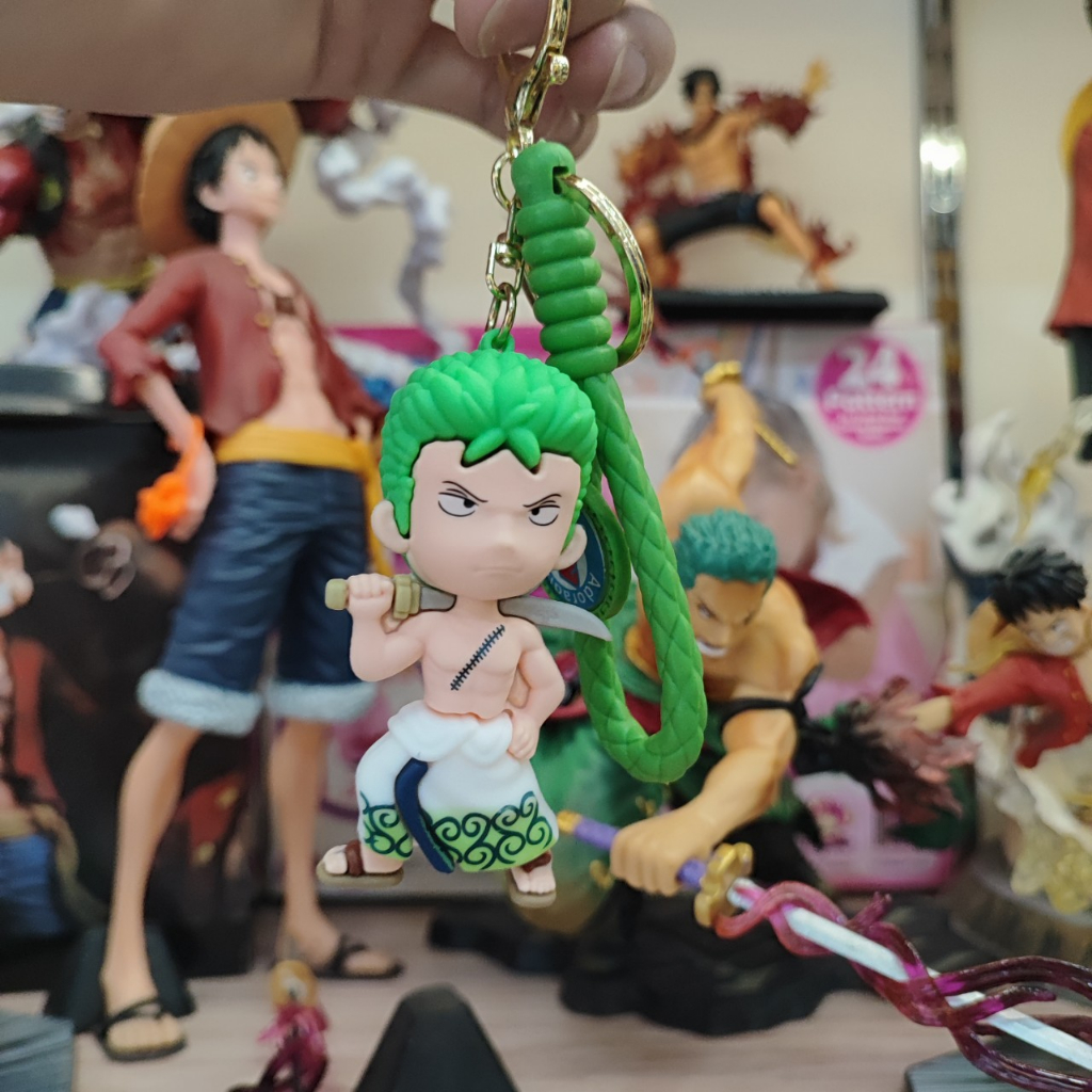Móc Khóa Onepiece Chibi Siêu Cute, Mô Hình Chất Liệu Nhựa PVC Cao Cấp Trang Trí balo túi xách