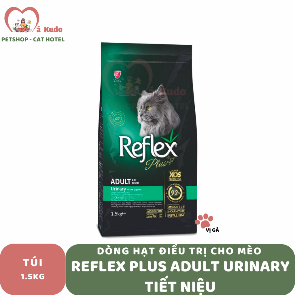 Hạt Reflex Urinary - Mèo lớn vị gà 1.5kg