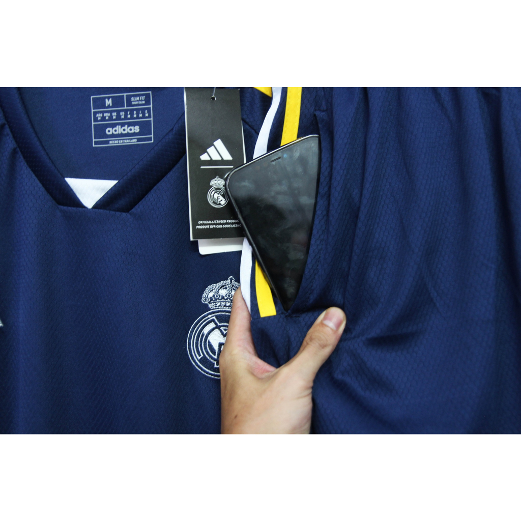 Bộ Real Madrid training kit 2023/ 24 - quần có túi màu xanh than