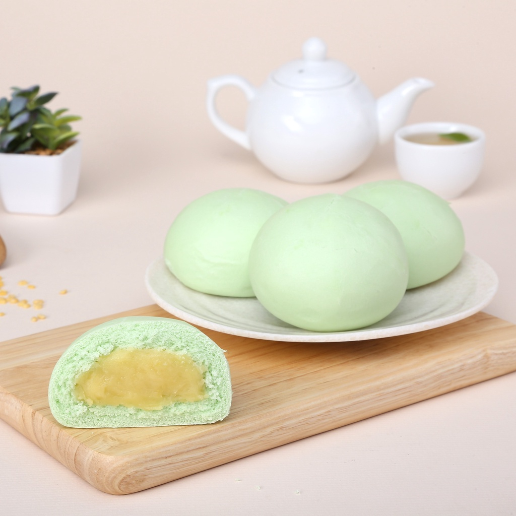 CHÍNH HÃNG Gói 4 Bánh Bao Nhân Đậu Xanh THỌ PHÁT FOOD 280g