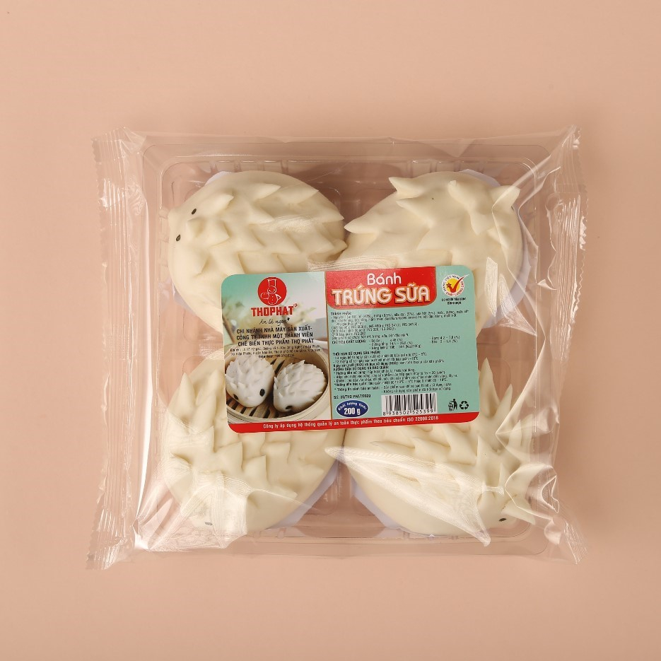 CHÍNH HÃNG Gói 4 Bánh Trứng Sữa  THỌ PHÁT FOOD 200g