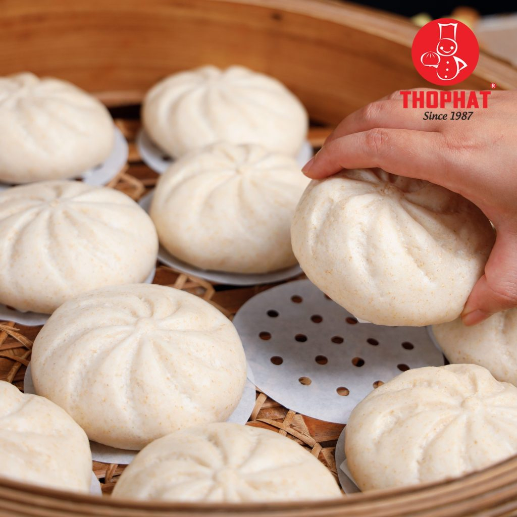 CHÍNH HÃNG Gói 4 Bánh Bao Nguyên Cám Xá Xíu Phô Mai THỌ PHÁT FOOD 480g