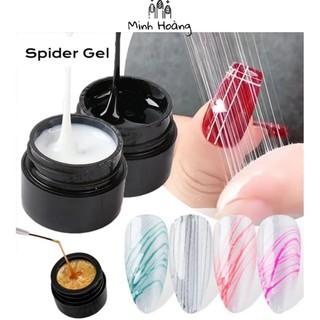 Sản phẩm Gel nhện Vinimay đen trắng khuấy đều khi sử dụng để tăng độ dẻo