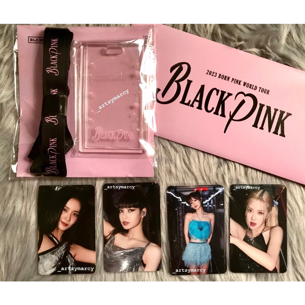 VStore - duyendo97  BLACKPINK CARD HOLDER SET - ẢNH KÈM DÂY ĐEO THẺ BLACKPINK