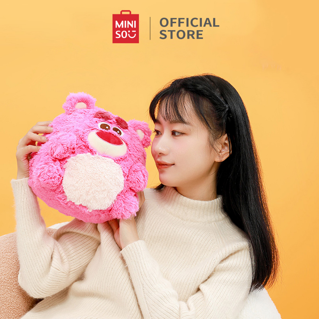 MINISO Pixar Lotso Gấu Đồ chơi sang trọng Gấu dâu Đồ chơi búp bê bóng