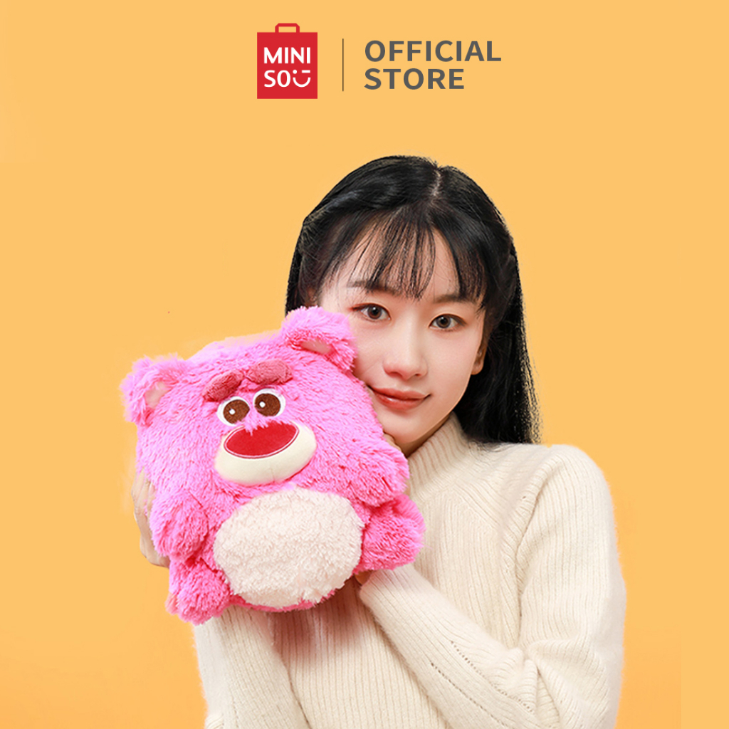 MINISO Pixar Lotso Gấu Đồ chơi sang trọng Gấu dâu Đồ chơi búp bê bóng