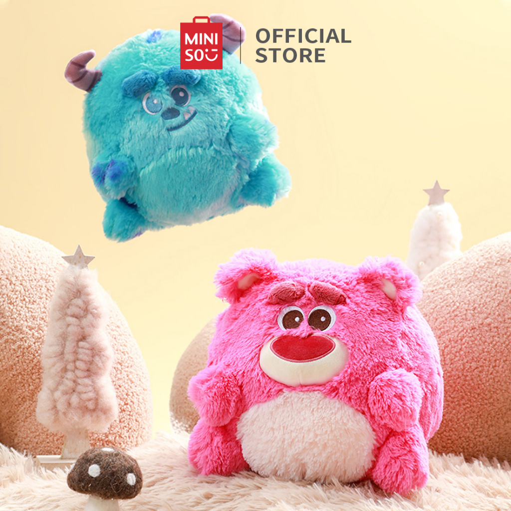 MINISO Pixar Lotso Gấu Đồ chơi sang trọng Gấu dâu Đồ chơi búp bê bóng