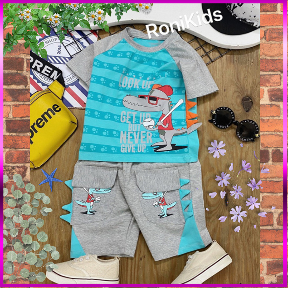 Đồ Bộ Bé Trai Size Đại 10kg-40kg Chất Cotton Co Giãn 4 Chiều Mềm Mịn Mát.1677.8