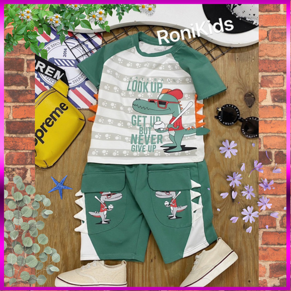 Đồ Bộ Bé Trai Size Đại 10kg-40kg Chất Cotton Co Giãn 4 Chiều Mềm Mịn Mát.1677.8