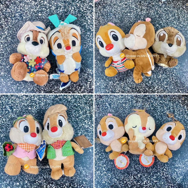 Set gấu bông Chip&Dale size 15-20cm