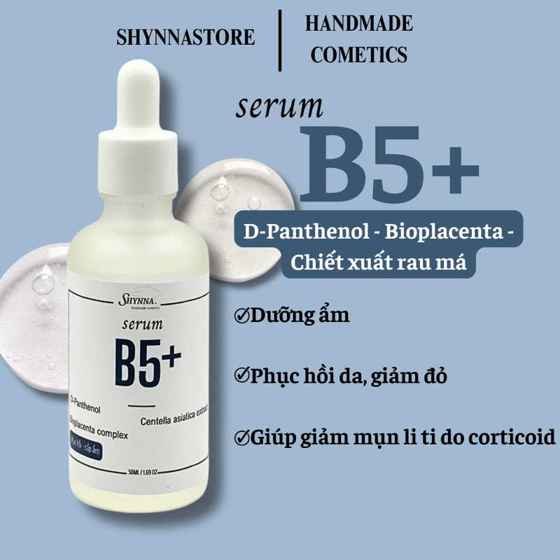 Serum vitamin B5 phục hồi da, cấp ẩm, làm dịu da, giảm đỏ 50ml