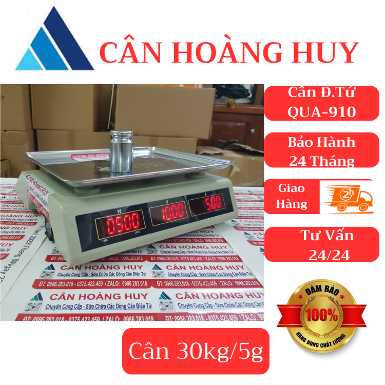 Cân điện tử tính tiền QUA 910  bán hàng siêu thị, tạp hóa hoa quả