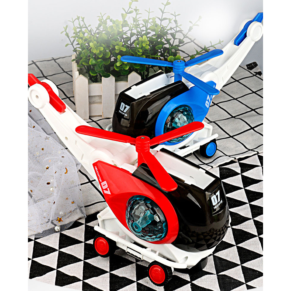Đồ chơi trẻ em, Bộ Đồ Chơi Máy Bay Trực Thăng Điện Phát Sáng Và Có Nhạc Vui Nhộn Cho Các Bé