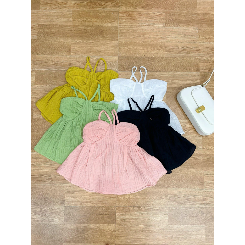 Áo dây bèo tơ cho bé gái