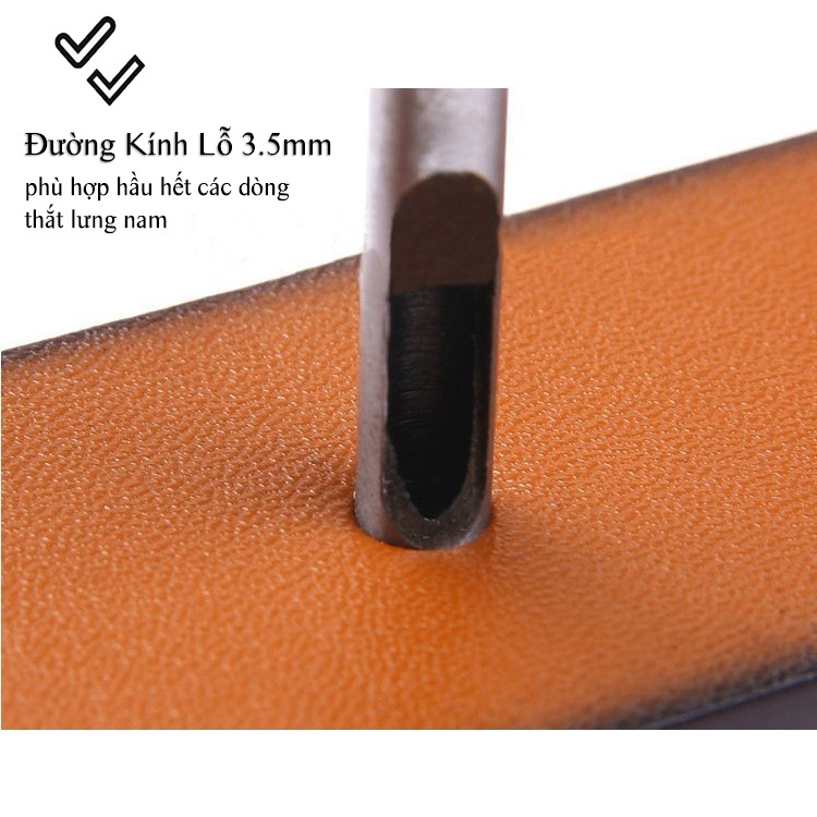 Đinh Đục Lỗ Thắt Lưng Da Nam  Đường Kính 3.5 mm Cây Dùi Bạch Kim Cao Cấp DK109