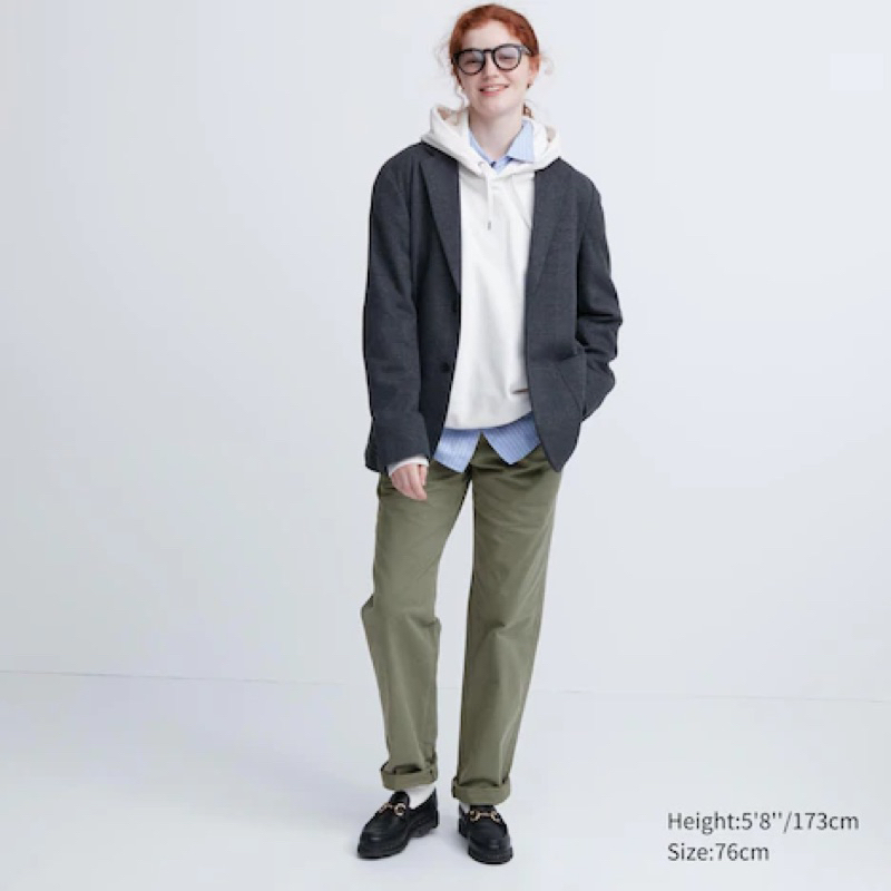 Quần dài Kaki Uniq Chino Regular fit    cắt tag dáng suông