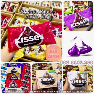 Kẹo Socola Chocolate Hershey’s Kisses của Mỹ mix nhiều vị