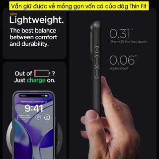 Ốp lưng IP 15 Pro Max Spigen Thin Fit