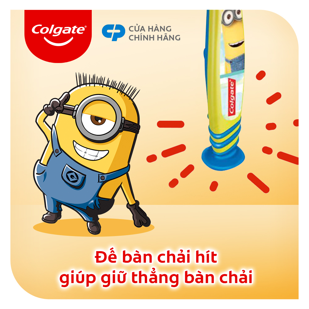 Bộ 2 bàn chải Colgate Minion Twin cho trẻ em