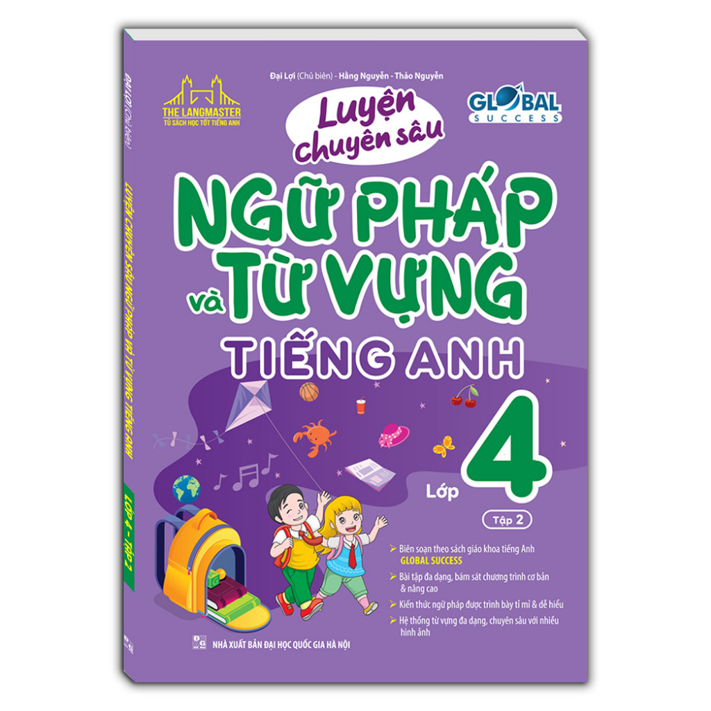 Sách Luyện chuyên sâu ngữ pháp và từ vựng tiếng anh lớp 4 (tập 2)