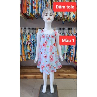 Đầm tole lanh trẻ em KIM CƯƠNG dễ thương thoáng khí