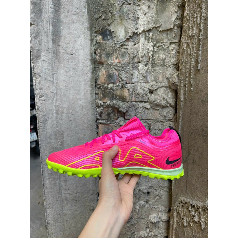 Giày Bóng Đá Vapor 15 hồng TF Tặng Tất + Túi Rút.