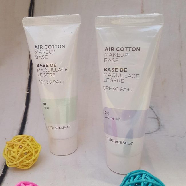 Kem Lót The Face Shop Air Cotton Makeup Base 40ml