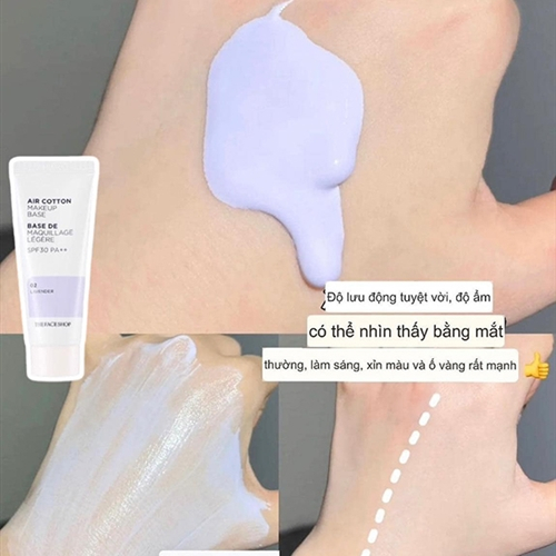 Kem Lót The Face Shop Air Cotton Makeup Base 40ml
