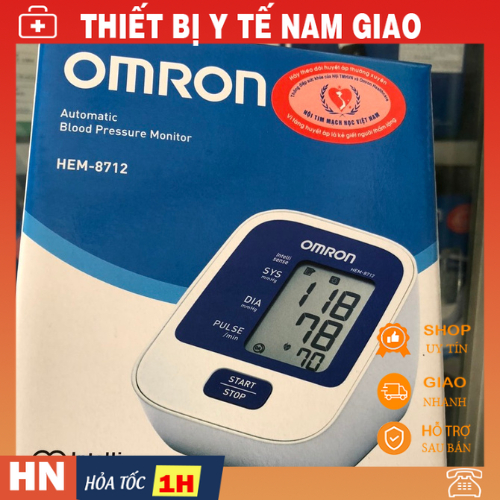 Máy Đo Huyết Áp Omron HEM-8712 Tự Động Đo Cho Kết Quả Nhanh Chóng, Chính Xác
