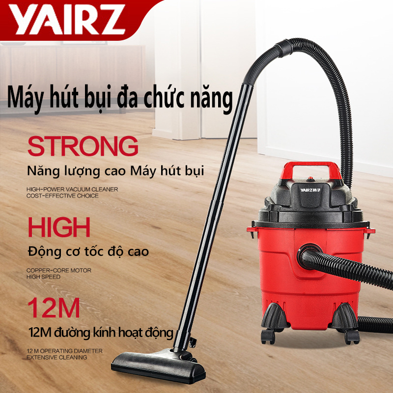 Máy hút bụi gia đình, Máy hút bụi dung tích 18 lít hút, thổi đa năng nước, thổi thùng inox Bảo hành 12 tháng