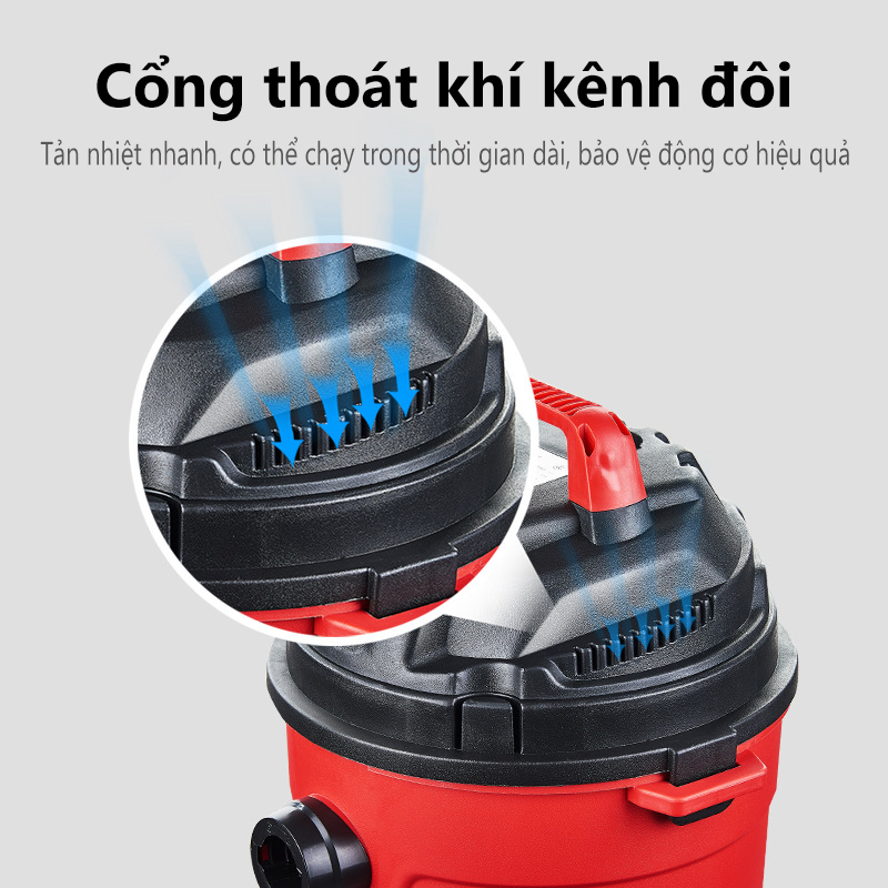 Máy hút bụi gia đình, Máy hút bụi dung tích 18 lít hút, thổi đa năng nước, thổi thùng inox Bảo hành 12 tháng