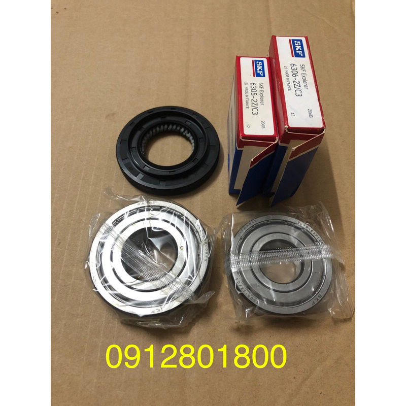 Bộ 2 bi 1 phớt máy giặt LG 7kg, 7,5kg, 8kg, 8,5kg, 9kg, 9,5kg, 10kg, 10,5kg hàng hãng