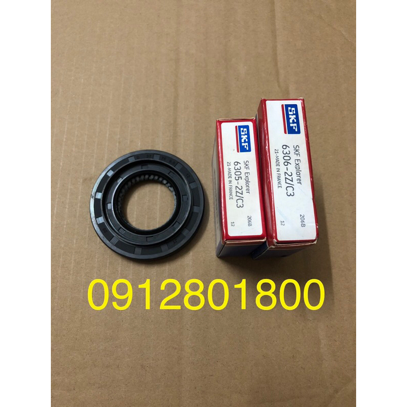 Bộ 2 bi 1 phớt máy giặt LG 7kg, 7,5kg, 8kg, 8,5kg, 9kg, 9,5kg, 10kg, 10,5kg hàng hãng