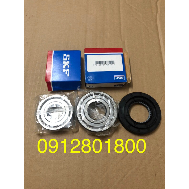 Bộ 2 bi 1 phớt máy giặt LG 7kg, 7,5kg, 8kg, 8,5kg, 9kg, 9,5kg, 10kg, 10,5kg hàng hãng