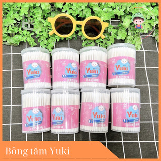 Tăm bông hộp YUKI 180 que bông mềm an toàn cho trẻ sơ sinh