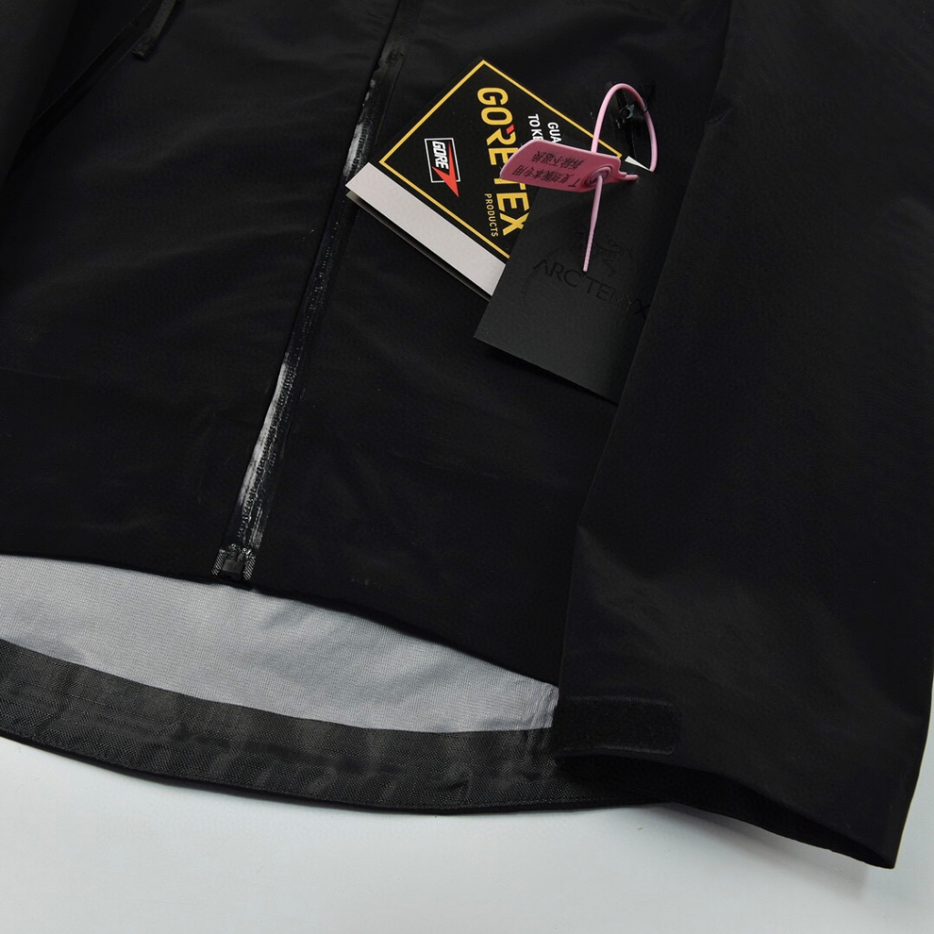 Áo khoác gió nam ARC'TERYX dài tay có mũ, thêu hoạ tiết chữ cái thương hiệu