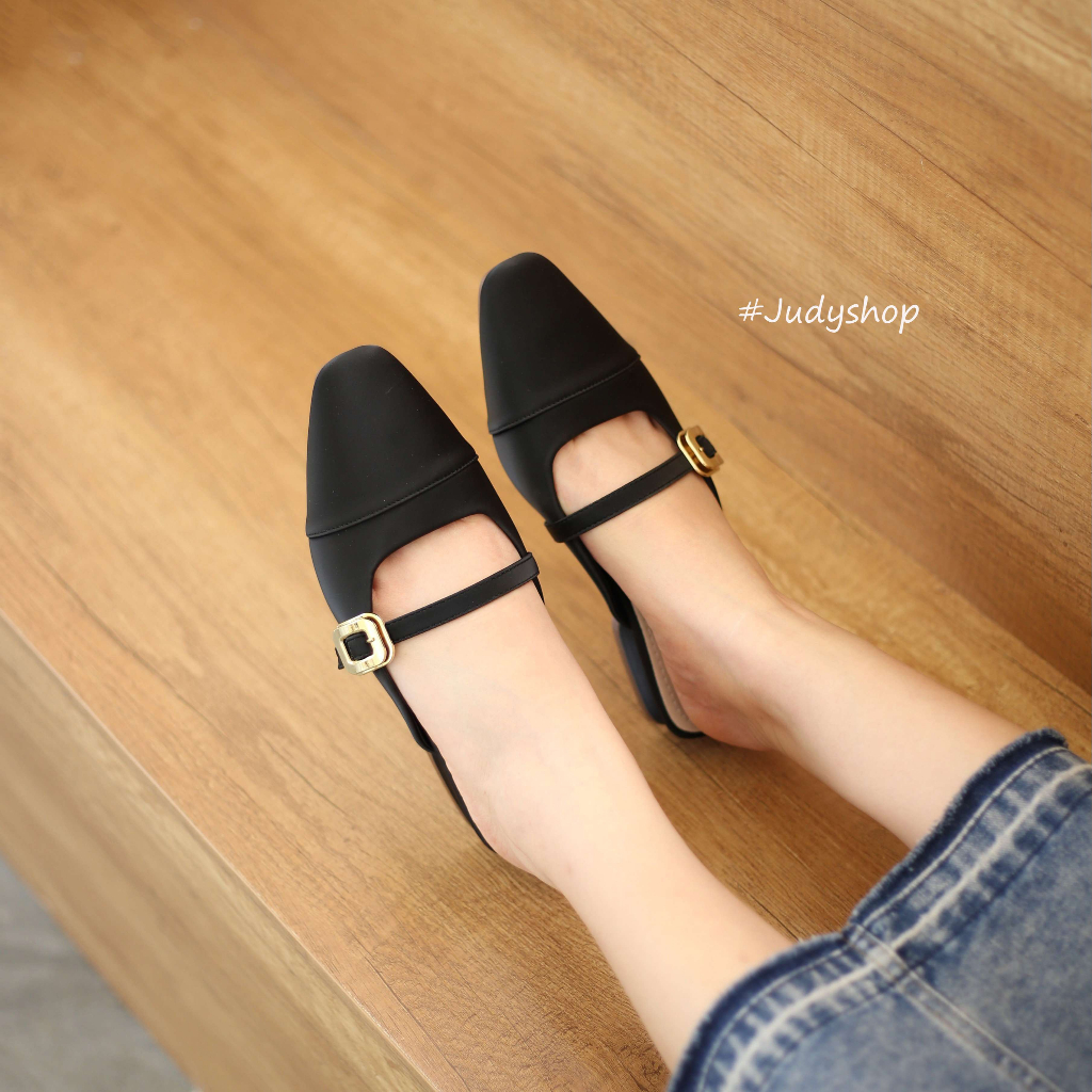 Giày Judy- Dép Sục MIAOZULI Vá Mũi Chỉ Khuy 3p QCCC
