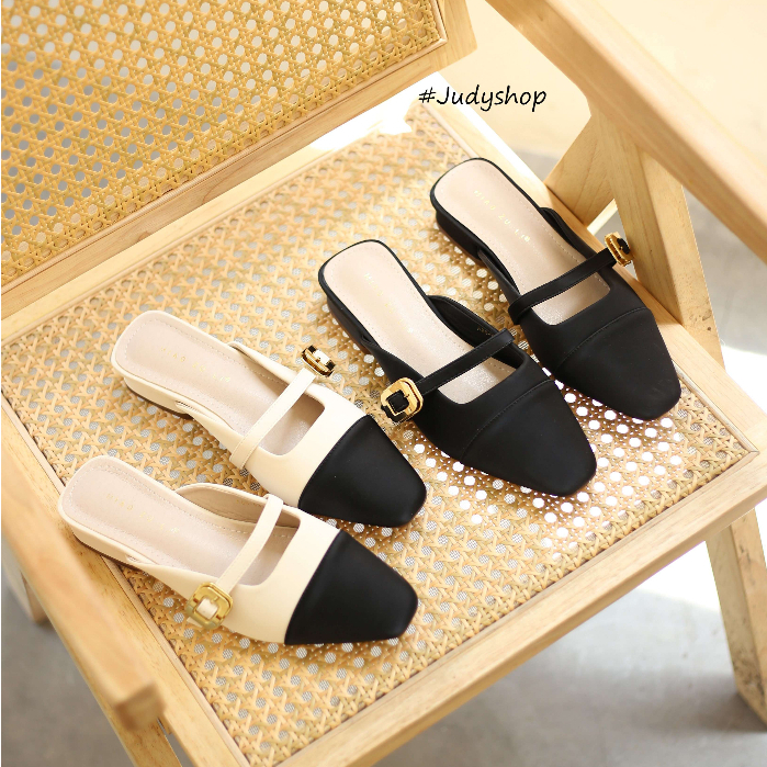 Giày Judy- Dép Sục MIAOZULI Vá Mũi Chỉ Khuy 3p QCCC