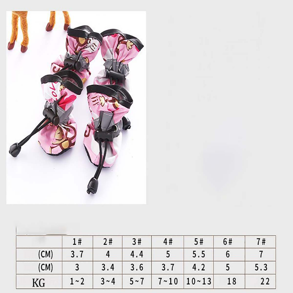 Giày Ủng Đi Mưa Cho Chó Poodle Mèo Phốc Sóc Con Size Lớn Corgi To Chống Cào Xước Thú Cưng Ganador Becgie Smartheart Rẻ