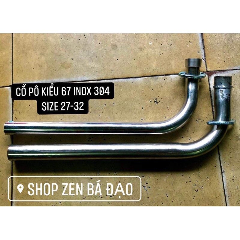 Cổ pô nằm/ vắt inox 304