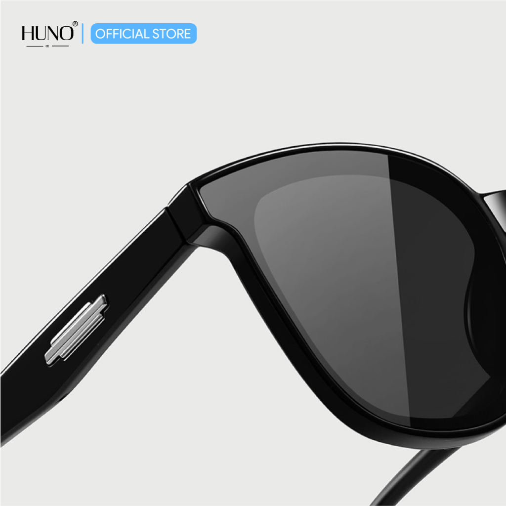 Kính râm nam nữ HUNO chống tia UV, kính mát thời trang 2023 thiết kế đơn giản - KR76
