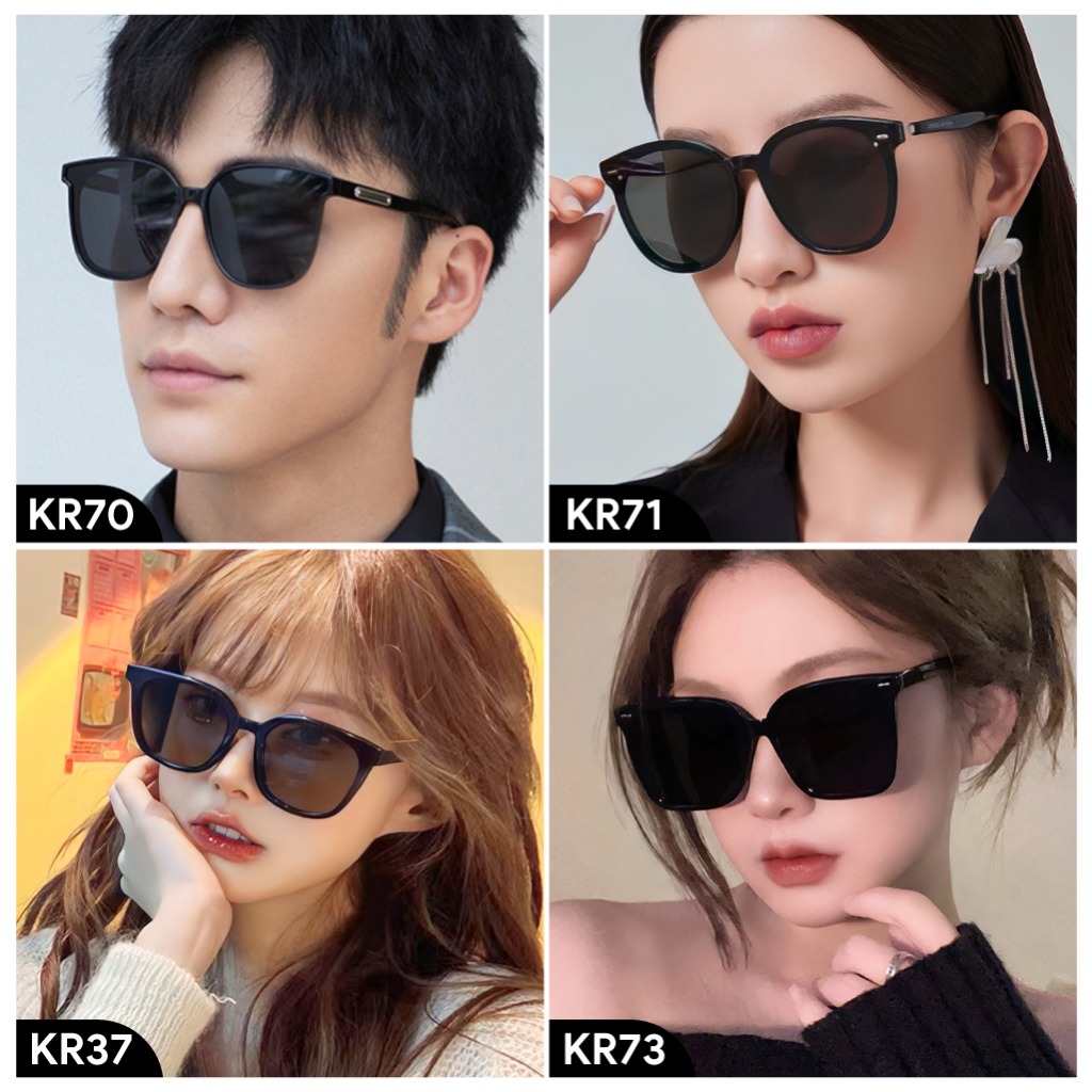 Kính râm nam nữ HUNO chống tia UV, kính mát thời trang 2023 thiết kế đơn giản - KR76