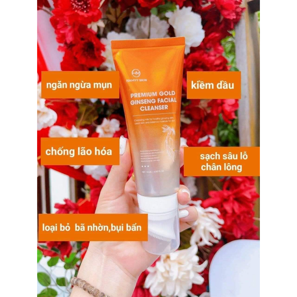 Sữa Rửa Mặt Sâm Vàng Hamyy Skin
