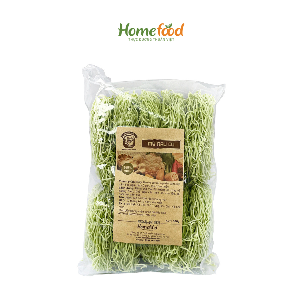 Mỳ rau củ Homefood 500g